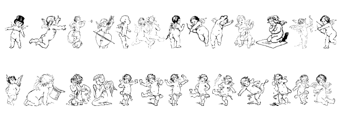 Gabriel's Angels Font LOWERCASE