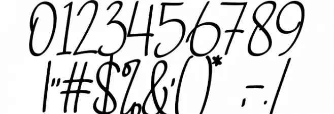 Gabrietha Demo Font OTHER CHARS