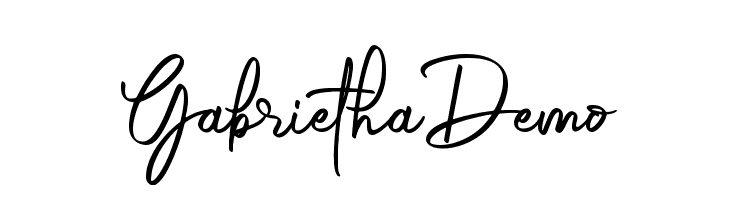 Gabrietha Demo  Free Fonts Download