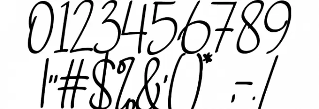 Gabrietha Demo Font OTHER CHARS
