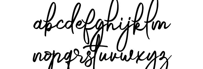Gabrietha Demo Font LOWERCASE