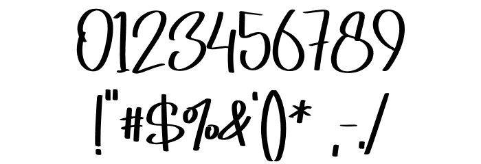 Gabrilya - Personal Use Font OTHER CHARS