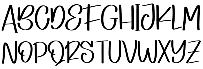 Gabrilya - Personal Use Font UPPERCASE