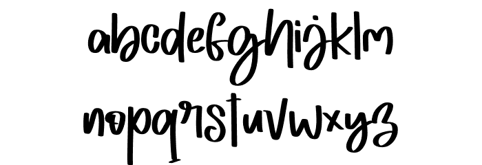 Gabrilya - Personal Use Font LOWERCASE