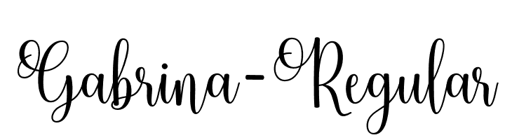Gabrina-Regular  Descarca Fonturi Gratis