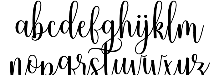 Gabrina-Regular Font LOWERCASE