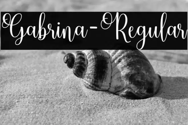 Gabrina-Regular Font examples