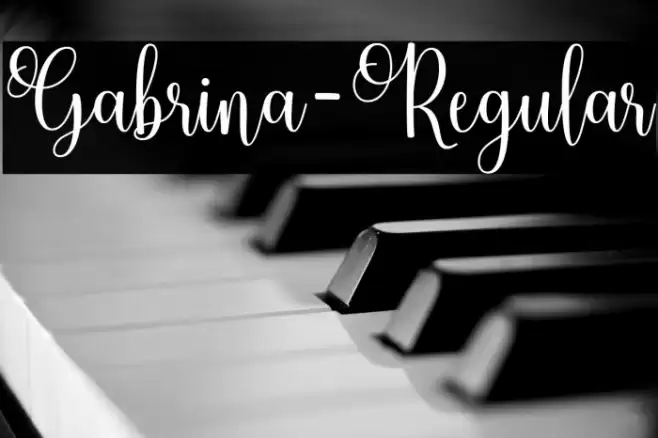 Gabrina-Regular Font examples