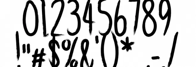 Gabrush Font OTHER CHARS