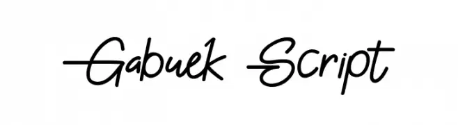 Gabuek Script  नि: शुल्क फ़ॉन्ट्स डाउनलोड