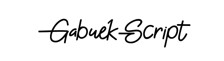 Gabuek Script  Frei Schriftart Herunterladen