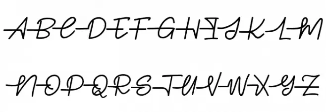 Gabuek Script Schriftart Groß