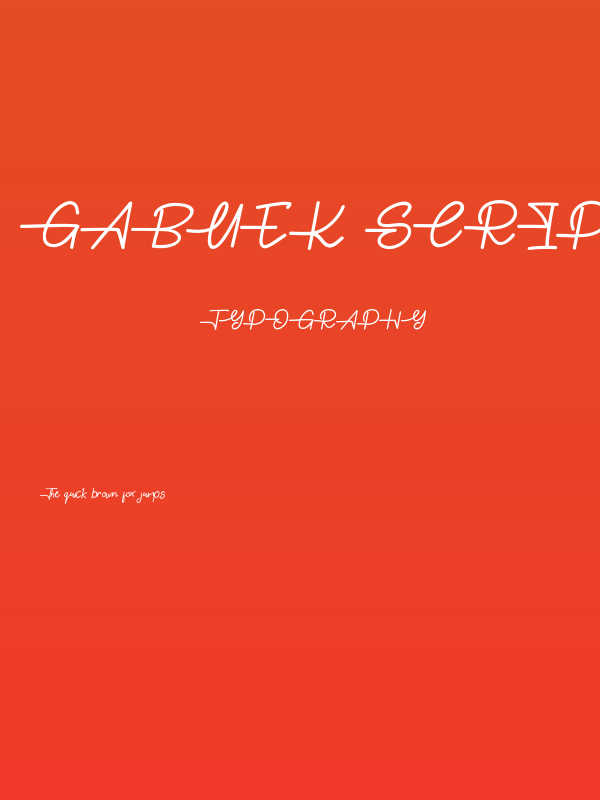 Gabuek Script Poster