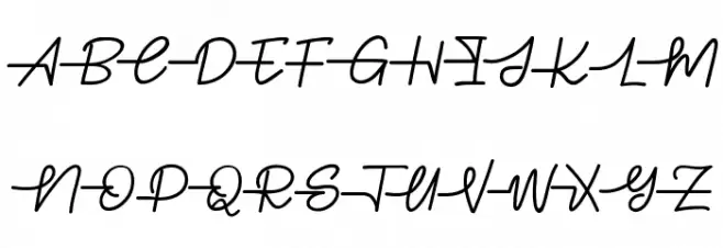 Gabuek Script 字体 大写