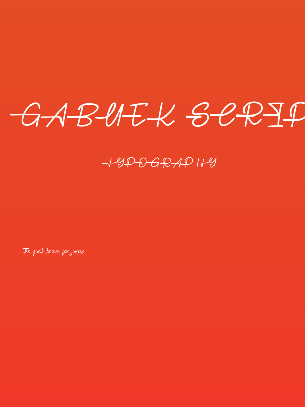 Gabuek Script Poster