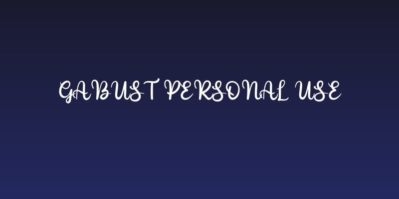 Gabust Personal Use Social Header