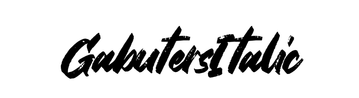 Gabuters Italic  Fuentes Gratis Descargar
