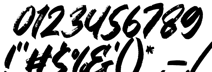 Gabuters Italic Font OTHER CHARS
