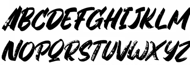 Gabuters Italic フォント 大文字