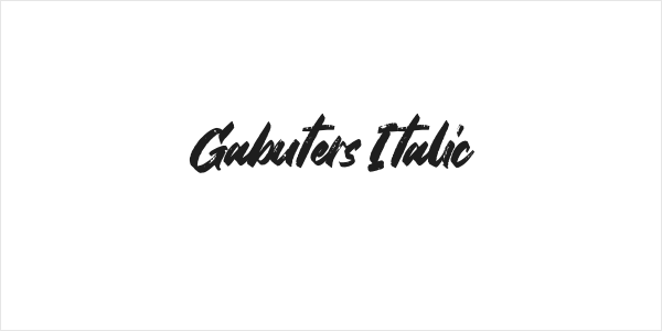 Gabuters Italic Logo