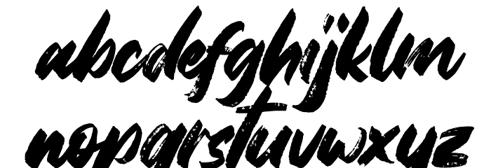 Gabuters Italic Font LOWERCASE