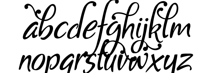 Gaby Demo Font LOWERCASE