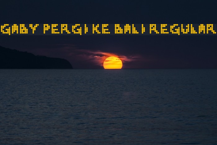 Gaby Pergi Ke Bali Regular Example 1