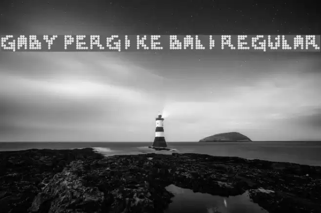 Gaby Pergi Ke Bali Regular Font examples