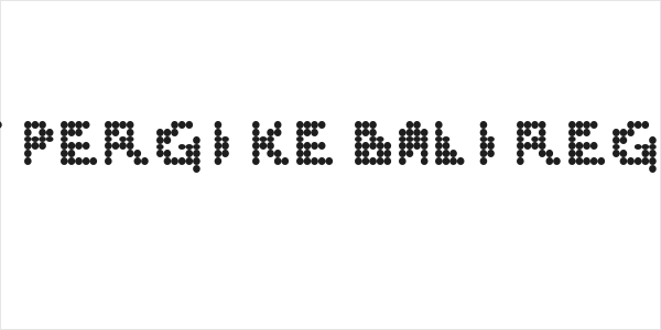 Gaby Pergi Ke Bali Regular Logo