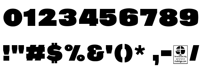 Gaco Strong Demo Font OTHER CHARS