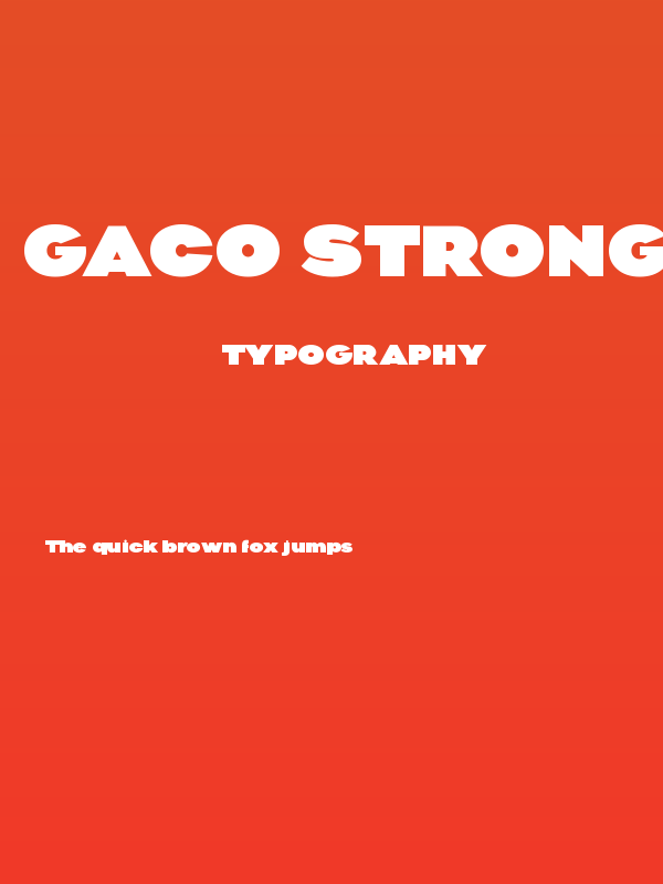 Gaco Strong Demo Poster