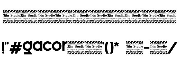 Gacor Personal Use Font OTHER CHARS