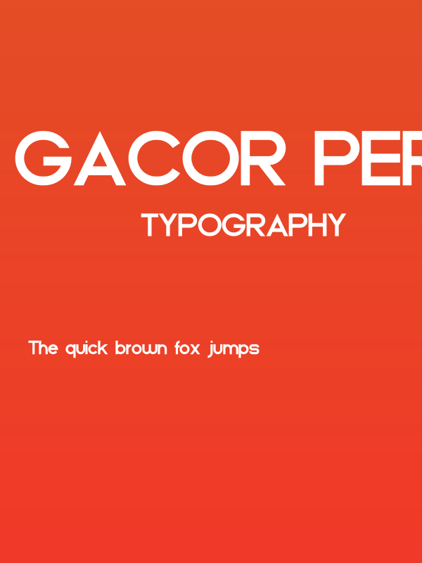 Gacor Personal Use Poster