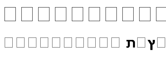 Gad Bold Font OTHER CHARS