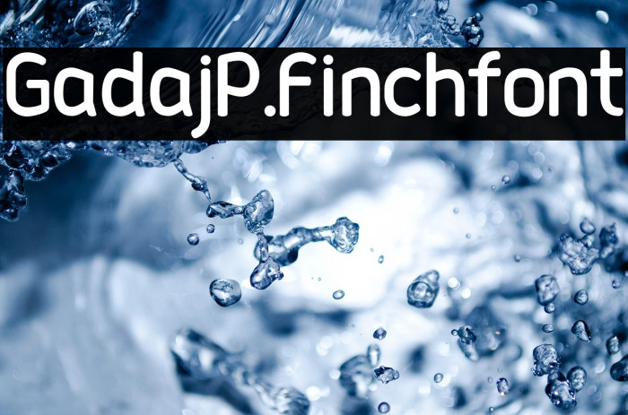 Gadaj_P.Finch_font Example 3