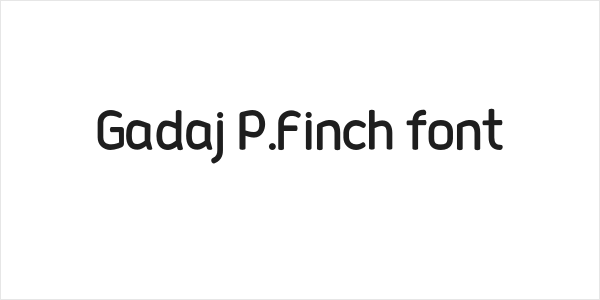 Gadaj_P.Finch_font Logo