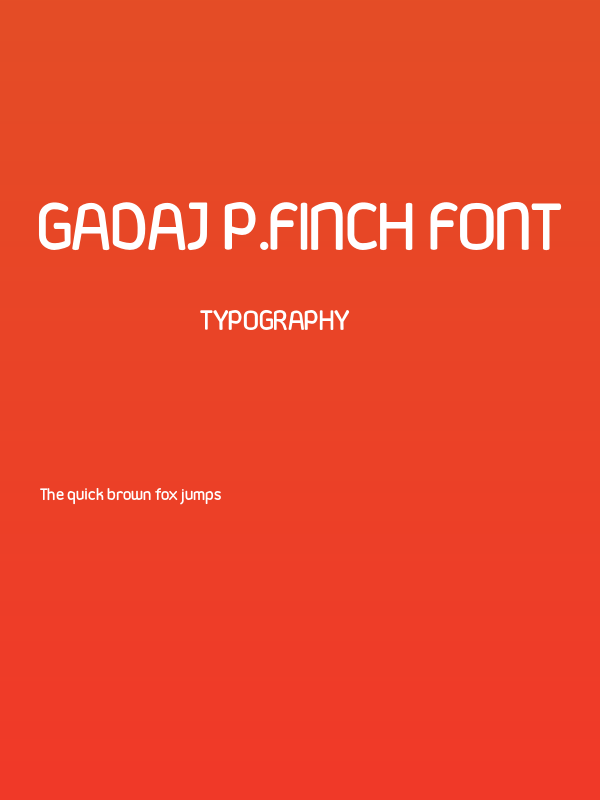 Gadaj_P.Finch_font Poster