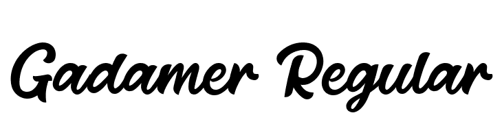 Gadamer Regular  Fuentes Gratis Descargar
