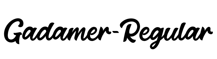 Gadamer-Regular  नि: शुल्क फ़ॉन्ट्स डाउनलोड