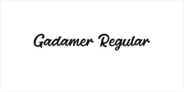 Gadamer Regular Logo