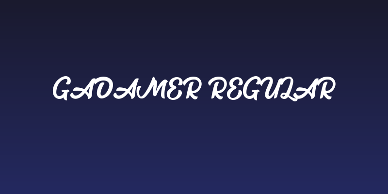 Gadamer Regular Social Header