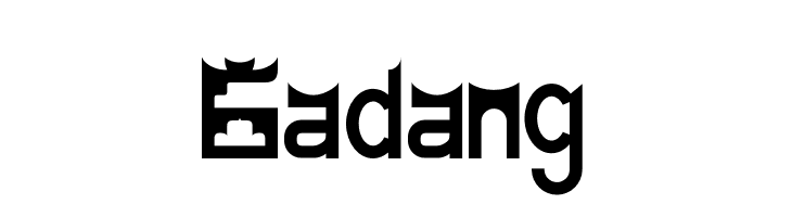 Gadang  フリーフォントのダウンロード