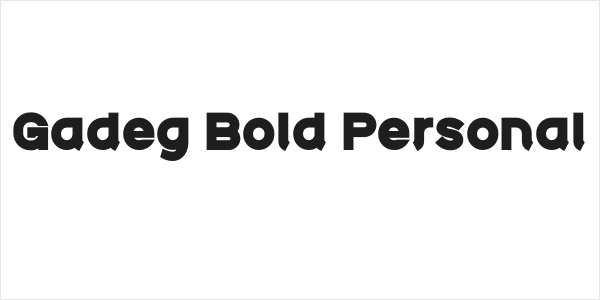 Gadeg Bold Personal Logo