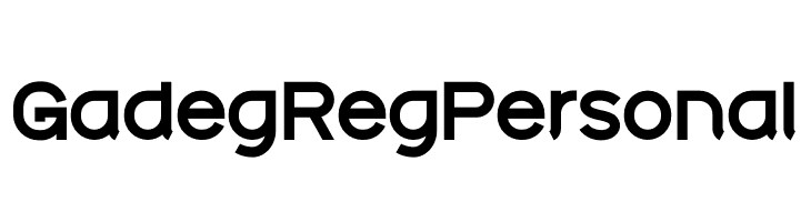 Gadeg Reg Personal  Frei Schriftart Herunterladen
