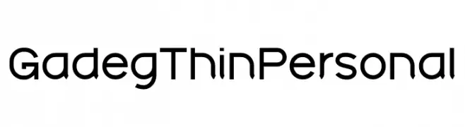 Gadeg Thin Personal  تنزيل الخطوط
