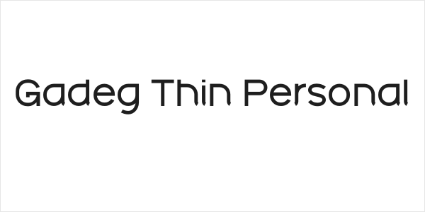 Gadeg Thin Personal Logo