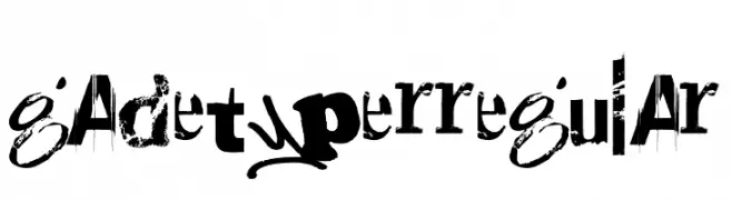Gadetyper Regular  Скачать бесплатные шрифты