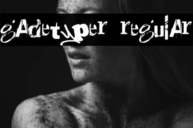 Gadetyper Regular Caratteri examples