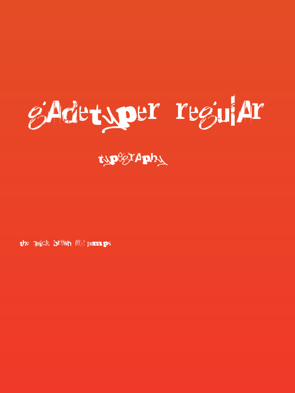 Gadetyper Regular Poster