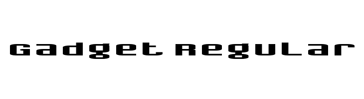 Gadget Regular  नि: शुल्क फ़ॉन्ट्स डाउनलोड